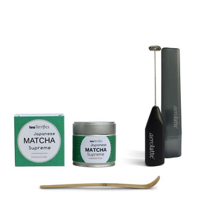 Japanese Matcha With Aerolatte Frother And Matcha Spoon